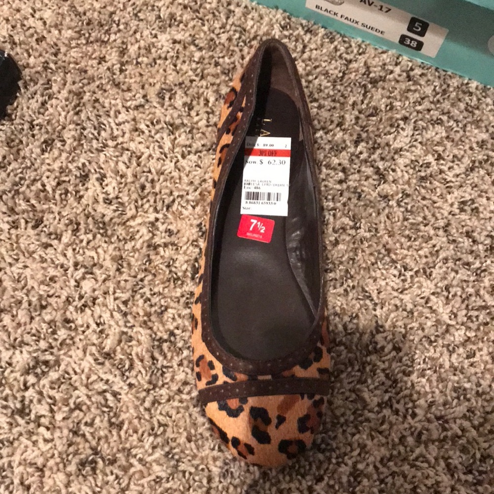 Ralph Lauren Leopard Print Flats